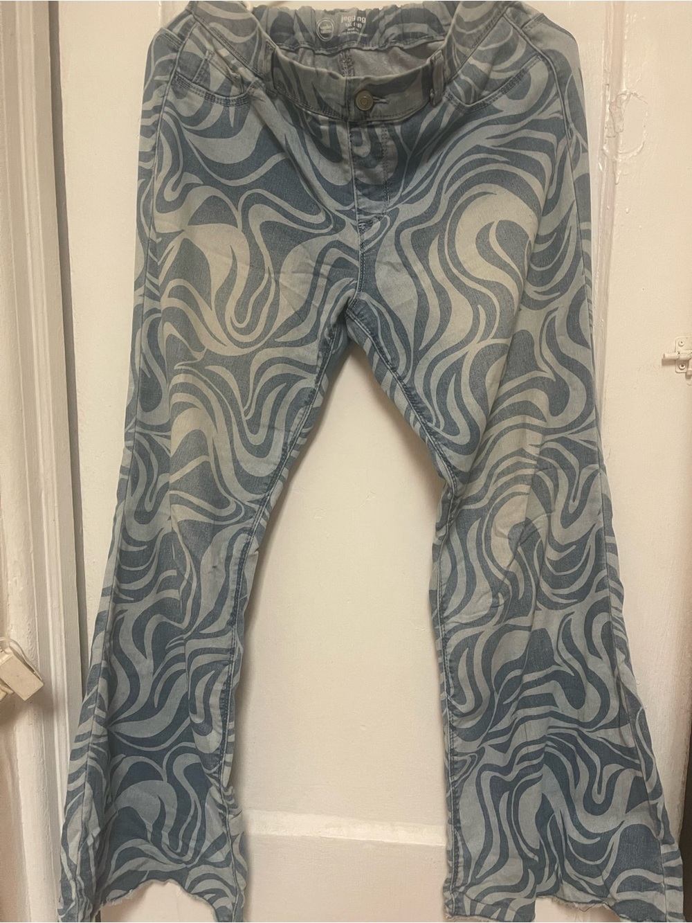 wonder nation Blue Swirl Flare Jeans